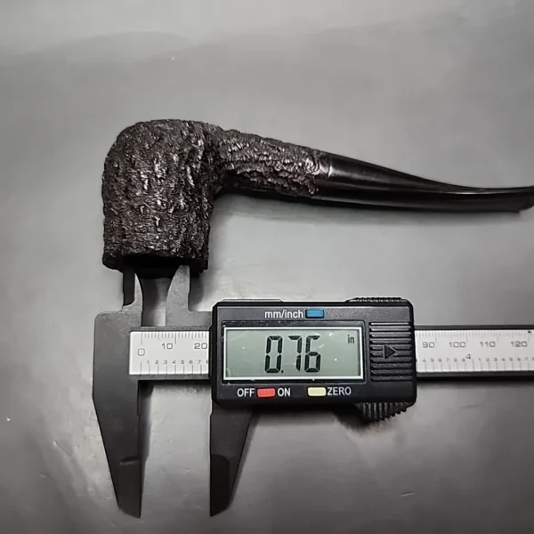 Darnell Old Briar Rusticated Bent Billiard Estate Briar Pipe, Unsmoked - Image 11