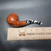 Savinelli Pulcinella 645 KS Smooth Bent Brandy Briar Pipe, 6mm - Image 11