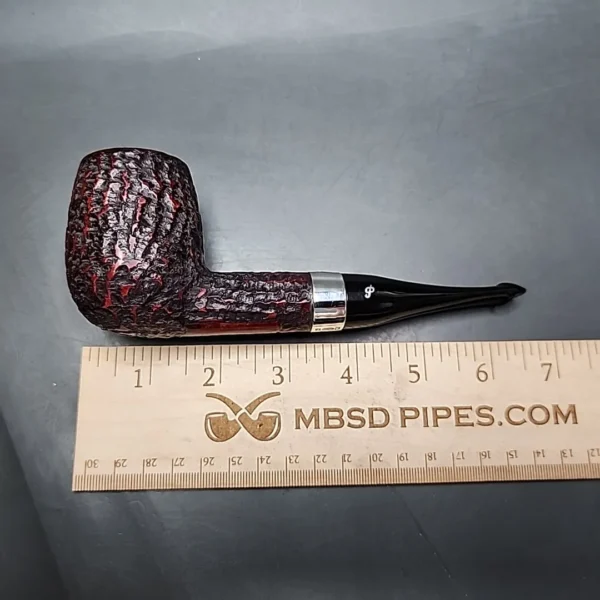 2016 Peterson House Pipe Rusticated Billiard Estate Briar Pipe, Irish Estates - Image 11