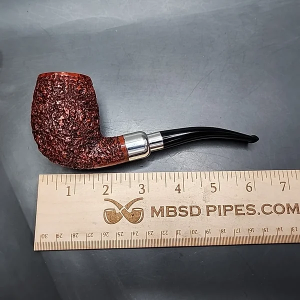 Ser Jacopo R1 Rusticated Bent Egg Estate Briar Pipe, Italian Estates - Image 11
