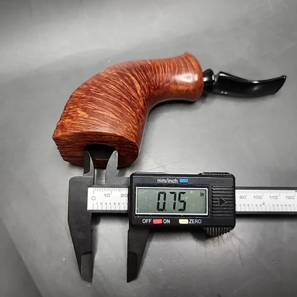 2001 Clarence Mickles Freehand Horn Handmade Estate Briar Pipe, Unsmoked - Image 11