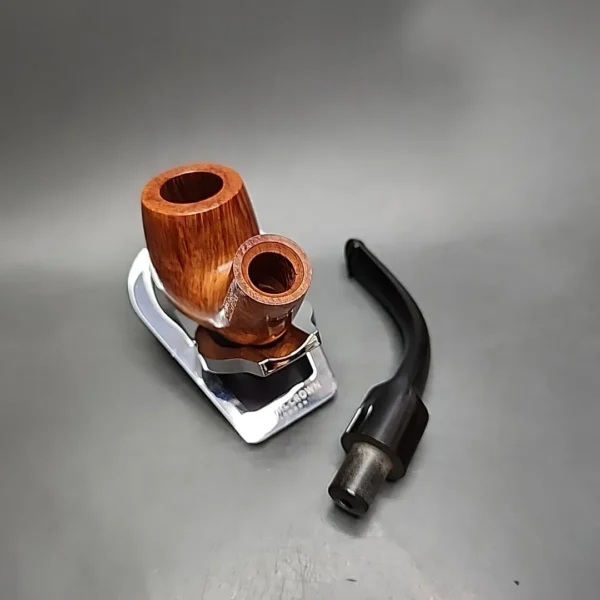 Peterson Straight Grain 220S Smooth Bent Billiard Estate Briar Pipe, Unsmoked - Image 11