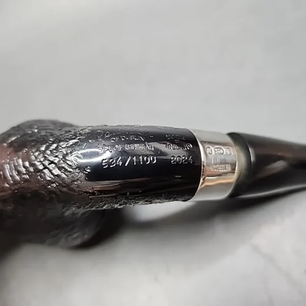 Peterson Pipe of the Year 2024 534/1100 Sandblasted Rhodesian Briar Pipe, New - Image 11