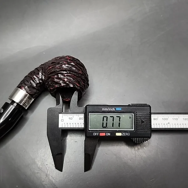 Peterson Pipe of the Year 2024 155/1100 Rusticated Rhodesian Briar Pipe, New - Image 11