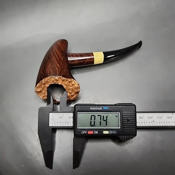 Pipe Tristan Smooth Drunken Poker Sitter Handmade Briar Pipe, New - Image 11