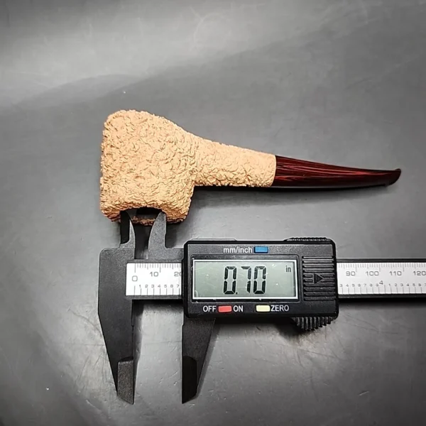Pipe Tristan Rusticated Shape 55 Handmade Briar Pipe, New - Image 11