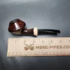 Pipe Tristan Smooth Swedish Bulldog Handmade Briar Pipe, New - Image 11