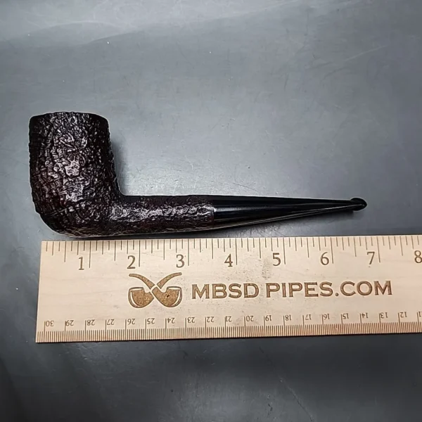 1960 Dunhill Shell ODA 835 Sandblasted Billiard Estate Briar Pipe, English Estates - Image 11