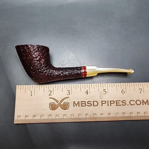 Savinelli 2024 Saint Nicholas 904 KS Rusticated Dublin Briar Pipe, 6mm, New - Image 11