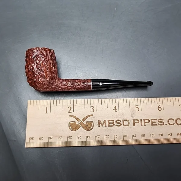 Kaywoodie Natural Burl Rusticated Billiard Estate Briar Pipe, American Estates - Image 11