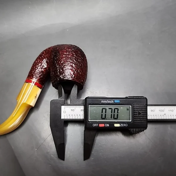 Savinelli 2024 Saint Nicholas 614 KS Rusticated Oom Paul Briar Pipe, 6mm, New - Image 11