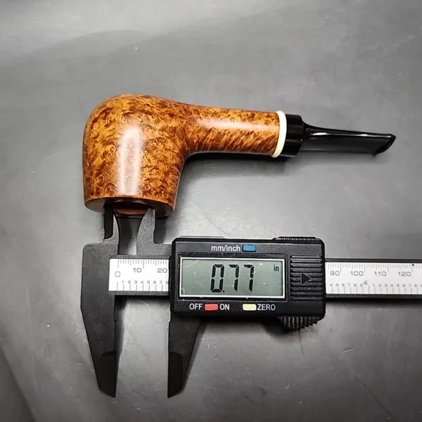 Preston Rogers Partially Rusticated Danish Billiard Handmade Briar Pipe, New - Image 11