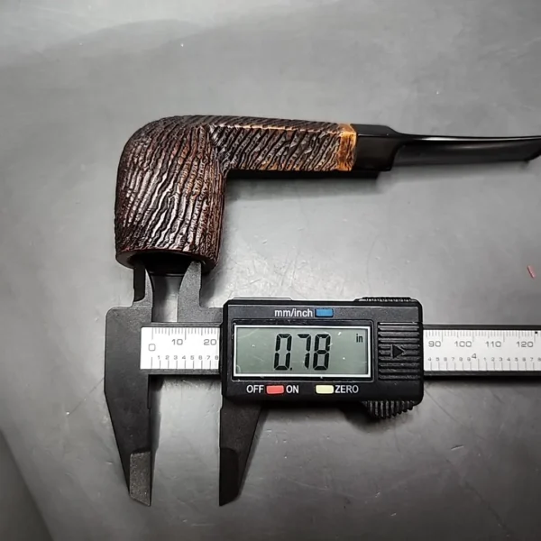 Sasieni Four Dot Rustic Perth Estate Briar Pipe, English Estates - Image 11