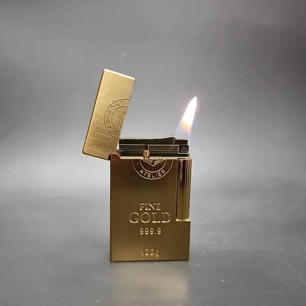 S.T. DUPONT Line2 Gold Ingot Lighter - Image 11