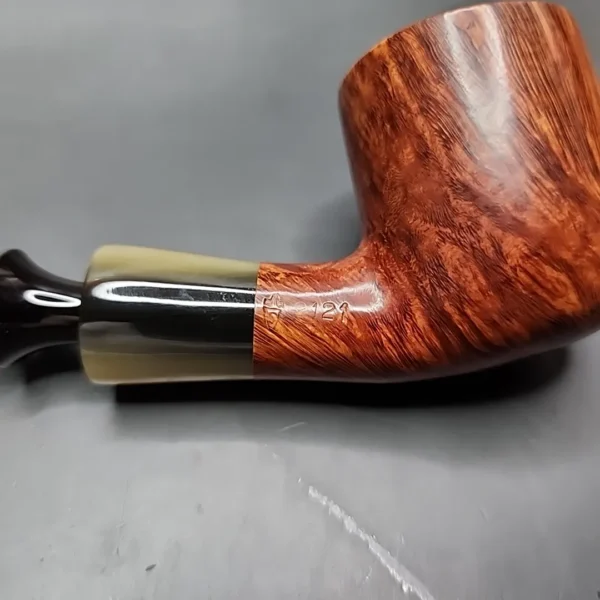 Savinelli Nonpareil 9121 Smooth Bent Pot Estate Briar Pipe, Unsmoked - Image 9