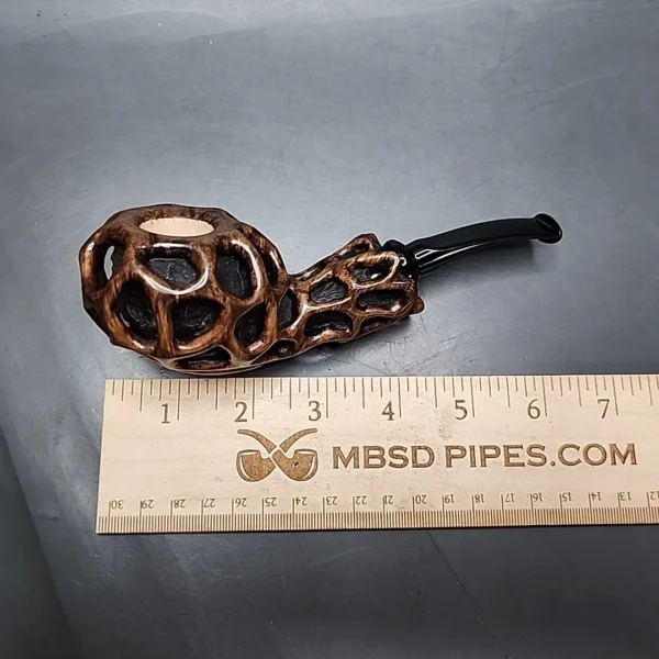 Moonlight Lotus Handmade Briar Pipe, New - Image 11