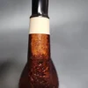 Jess Chonowitsch Sandblasted Bent Brandy Estate Briar Pipe, Danish Estates - Image 10