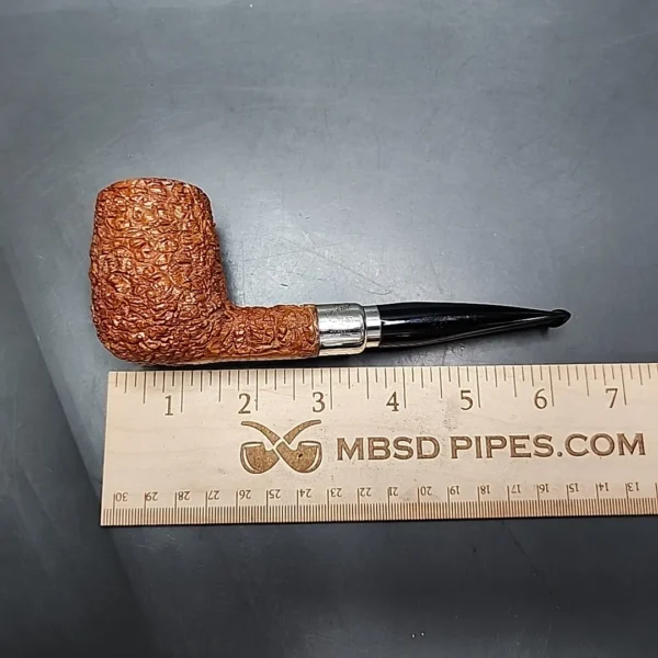 Brebbia First Light Rusticated Billiard Estate Briar Pipe, 9mm, Italian Estates - Image 11