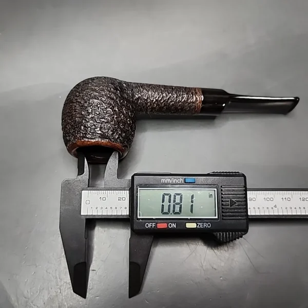 Old England 52S by Sasieni Rusticated Apple Estate Briar Pipe, English Estates - Image 11