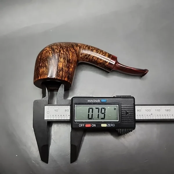 SederCraft by Kraig Sederquist 2023 Smooth Bent Pot Estate Briar Pipe, American Estates - Image 11