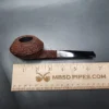 JT Cooke Large Sandblasted Squat Bulldog Estate Briar Pipe, American Estates - Image 11