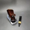 Pipe Tristan Smooth Drunken Poker Sitter Handmade Briar Pipe, New - Image 12