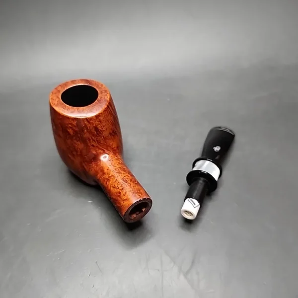 Design Berlin Strassbourg Smooth Sitter Estate Briar Pipe Unsmoked, 9mm - Image 12