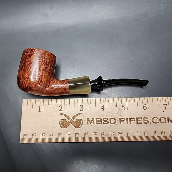 Savinelli Nonpareil 9121 Smooth Bent Pot Estate Briar Pipe, Unsmoked - Image 10