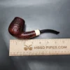 Jess Chonowitsch Sandblasted Bent Brandy Estate Briar Pipe, Danish Estates - Image 11