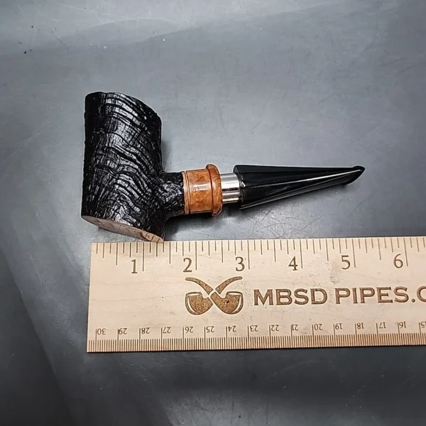 Ser Jacopo Delecta S1 Sandblasted Cherrywood Estate Briar Pipe, Italian Estates - Image 12