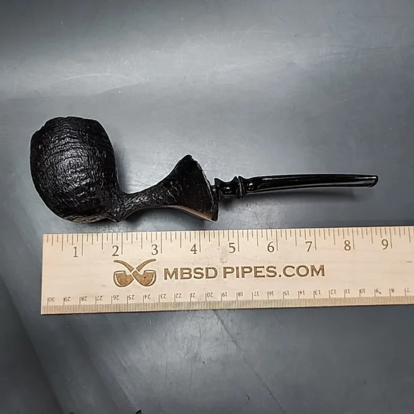 Preben Holm Hand Cut Sandblasted Freehand Estate Briar Pipe, Danish Estates - Image 12