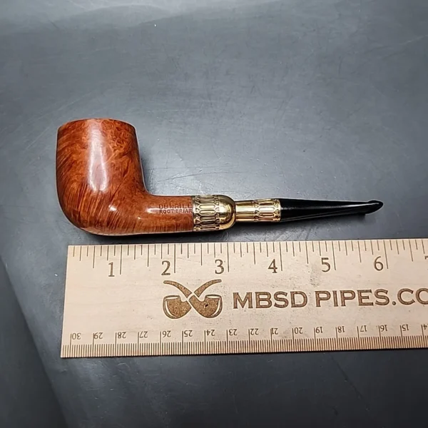 1980 Dunhill 51033 18k Gold Spigot Billiard Estate Briar Pipe, Unsmoked - Image 12