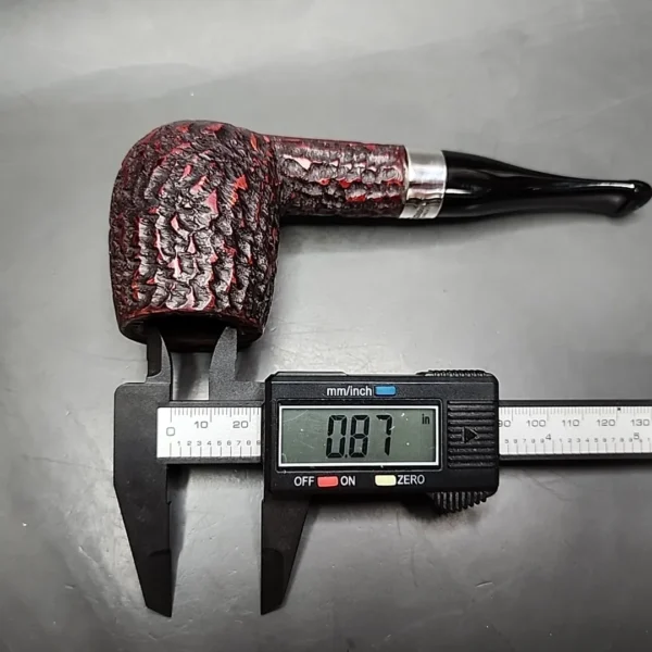 2016 Peterson House Pipe Rusticated Billiard Estate Briar Pipe, Irish Estates - Image 12