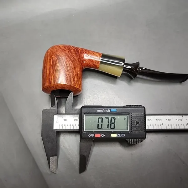 Savinelli Nonpareil 9121 Smooth Bent Pot Estate Briar Pipe, Unsmoked - Image 11