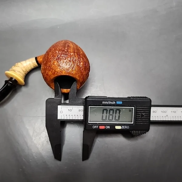 Doctor's Pipes Flash Grade Sandblasted Acorn Handmade Briar Pipe, New - Image 13