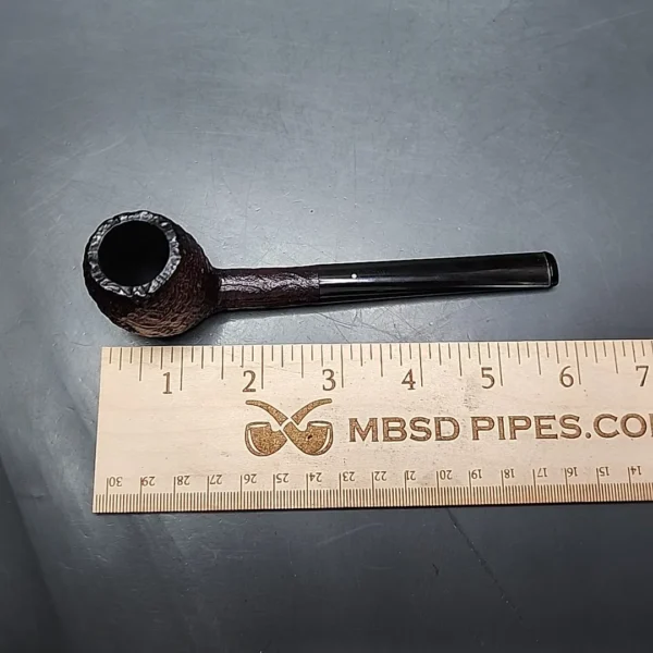 1933 Patent Era Dunhill Shell 112 Sandblasted Apple Estate Briar Pipe, English Estates - Image 13