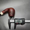 Jess Chonowitsch Sandblasted Bent Brandy Estate Briar Pipe, Danish Estates - Image 12