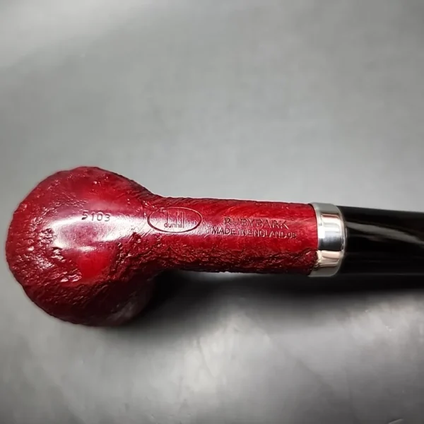 2008 Dunhill Ruby Bark 5103 Sandblasted Billiard Estate Briar Pipe, English Estates - Image 13