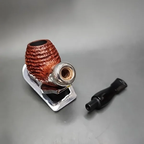 2021 Ardor Urano Bucaneve Rusticated Brandy Estate Briar Pipe, Italian Estates - Image 13