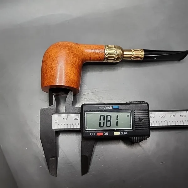 1980 Dunhill 51033 18k Gold Spigot Billiard Estate Briar Pipe, Unsmoked - Image 13