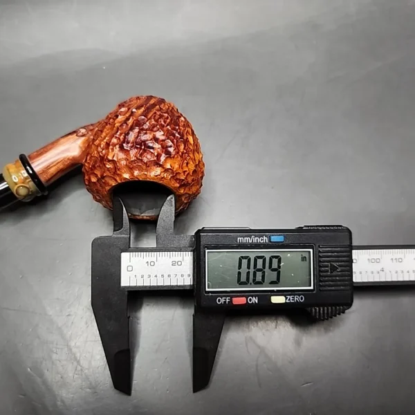 Neerup Classic Rusticated Strawberry Sitter Estate Briar Pipe, Unsmoked - Image 13