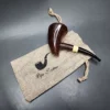 Pipe Tristan Smooth Drunken Poker Sitter Handmade Briar Pipe, New - Image 13