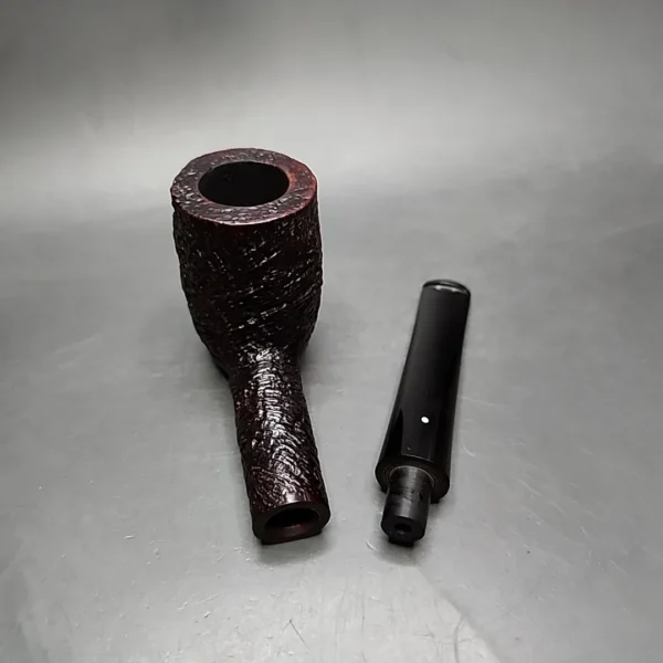 1960 Dunhill Shell ODA 835 Sandblasted Billiard Estate Briar Pipe, English Estates - Image 13