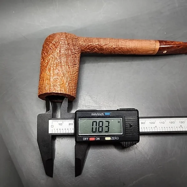 JT Cooke 2002 Magnum Sandblasted Stack Estate Briar Pipe, Unsmoked - Image 13