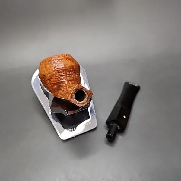 1964 Dunhill Tanshell 48 Sandblasted Bulldog Estate Briar Pipe, English Estates - Image 13