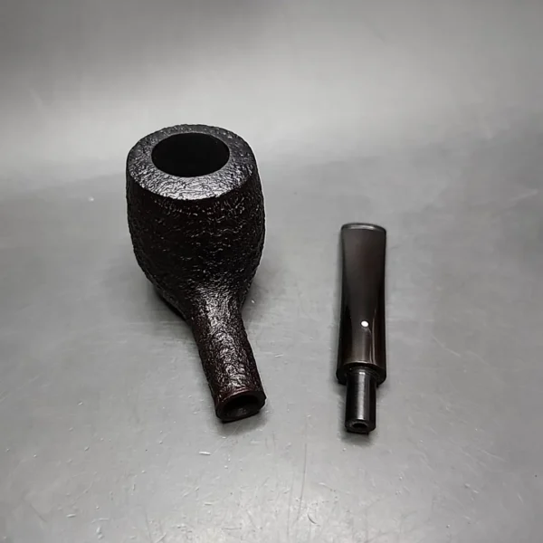 1993 Dunhill Shell Ring Grain Hand Turned Grp 5 Pot Estate Briar Pipe, English Estates - Image 14