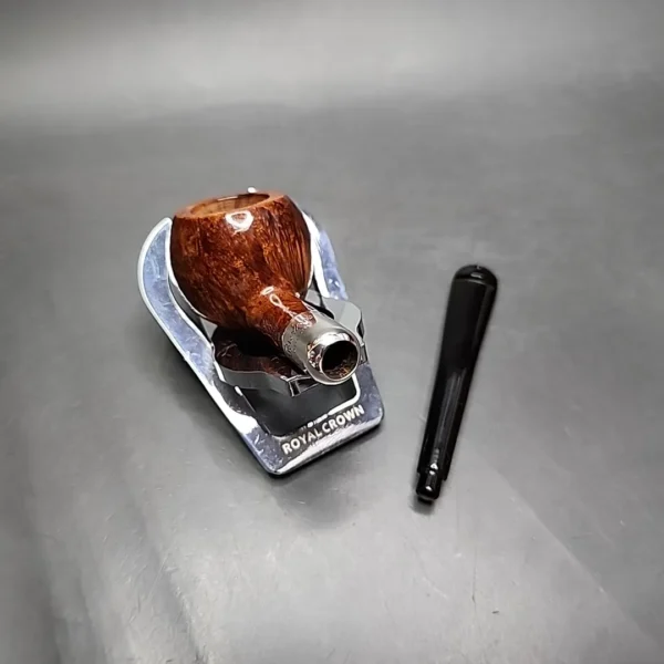 Pre-2003 Peterson Silver Mounted Army 407 Smooth Prince Estate Briar Pipe, Irish Estates - Image 14