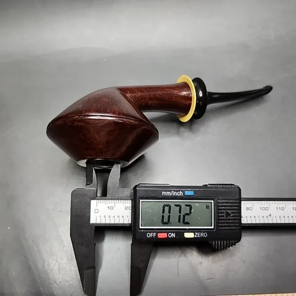 Pipe Tristan Smooth Swedish Bulldog Handmade Briar Pipe, New - Image 14