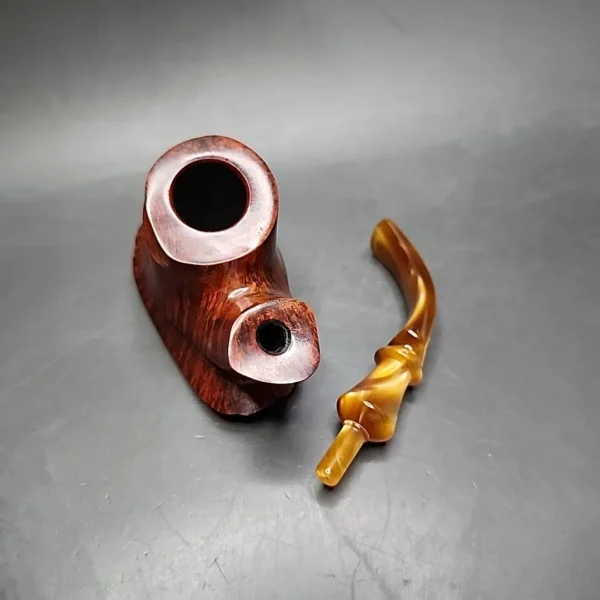 Preben Holm Hallmark H2 Smooth Freehand Estate Briar Pipe, Unsmoked - Image 14