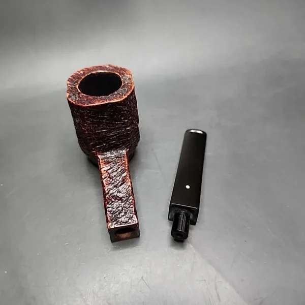 1969 Dunhill Shell ODA 836 Sandblasted Panel Estate Briar Pipe, English Estates - Image 13